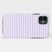 Coques Case-Mate iPhone Lilac violet et blanc bonbons rayures (Dos (Horizontal))