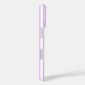 Coques Case-Mate iPhone Lilac violet et blanc bonbons rayures (Verso / Droite)