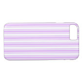 Coques Case-Mate iPhone Lilac violet et blanc bonbons rayures (Dos (Horizontal))