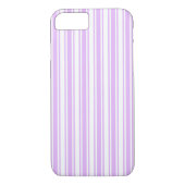 Coques Case-Mate iPhone Lilac violet et blanc bonbons rayures (Dos)