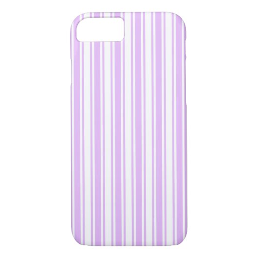 Coques Case-Mate iPhone Lilac violet et blanc bonbons rayures (Dos)