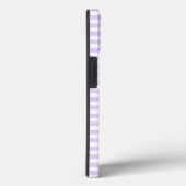 Coques Case-Mate iPhone Lilac violet et blanc bonbons rayures (Verso / Droite)