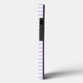 Coques Case-Mate iPhone Lilac violet et blanc bonbons rayures (Verso / Gauche)