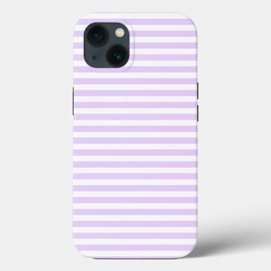 Coques Case-Mate iPhone Lilac violet et blanc bonbons rayures (Verso)