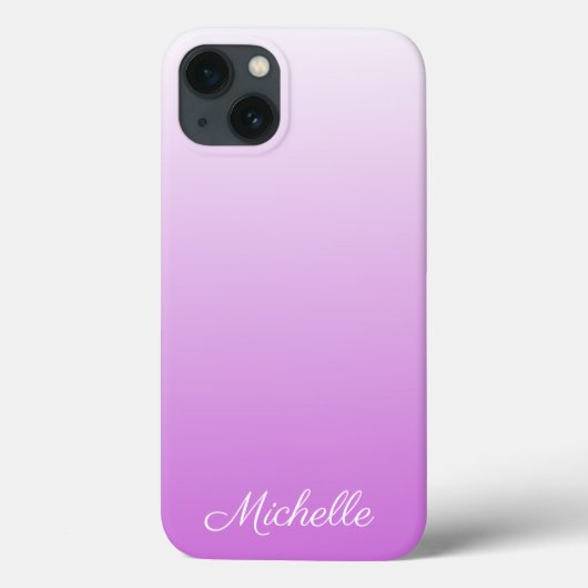 Coques Case-Mate iPhone Lilac violet ombre nom personnalisé Coque-Mate iPh (Verso)