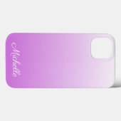 Coques Case-Mate iPhone Lilac violet ombre nom personnalisé Coque-Mate iPh (Verso (horizontal))