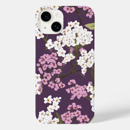 Coques Case-Mate iPhone Lilacs Sur Violet (Verso)