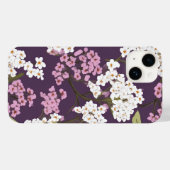 Coques Case-Mate iPhone Lilacs Sur Violet (Verso (horizontal))