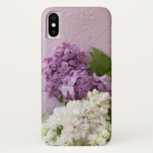Coques Case-Mate iPhone Lilas blanc et violet en texture (Dos)
