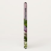 Coques Case-Mate iPhone Lilas blanc et violet en texture (Dos/Gauche)