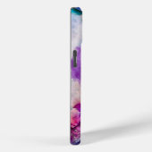 Coques Case-Mate iPhone Lilas Bleu Sarcelle Abstrait Aquarelle (Verso / Droite)