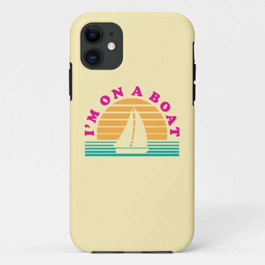 Coques Case-Mate iPhone L'île isolée sur un bateau (Dos)