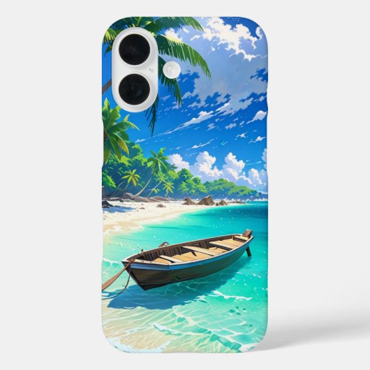 Coques Case-Mate iPhone L'île tropicale paisible d'Anime (Verso)