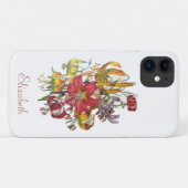 Coques Case-Mate iPhone Liliums Personnalisés (Dos (Horizontal))
