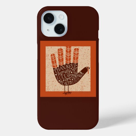 Coques Case-Mate iPhone L'illustration ludique de dinde de SlipperyJoe pou (Verso)