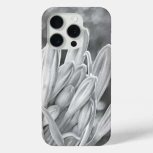Coque iPhone 15 Pro Lily du Nil Fermer noir & blanc