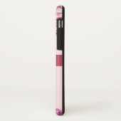 Coques Case-Mate iPhone Lily Peony Floral Blush Pink Monogramme rose (Dos/Gauche)