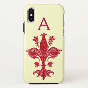 Etui iPhone Case-Mate LILY ROUGE FLORENTIN ANTIQUE, FLEUR DE LIS, Monogr