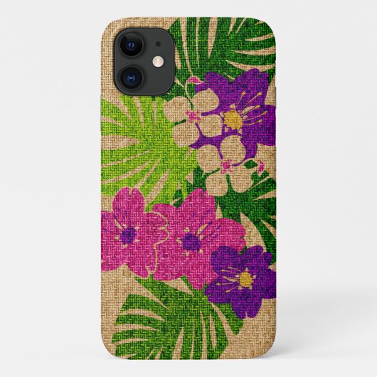 Coques Case-Mate iPhone Limahuli Garden Faux Vêtements en Violet (Dos)