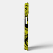 Coques Case-Mate iPhone Lime Agate Marbre Nom Abstrait Monogramme Nom (Verso / Droite)