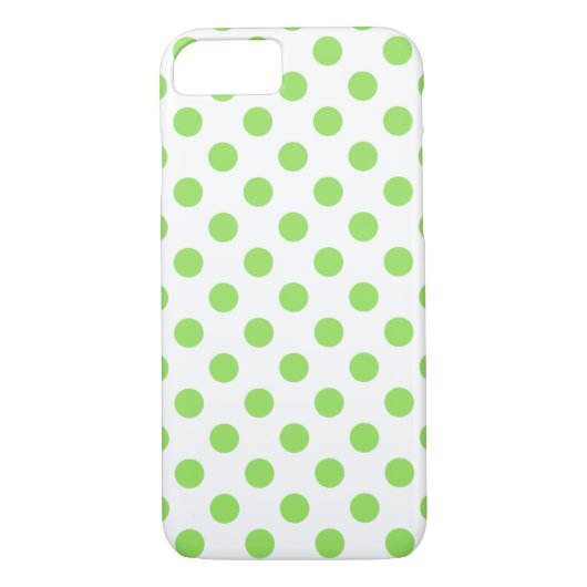 Coques Case-Mate iPhone Lime et pois blancs (Dos)