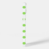 Coques Case-Mate iPhone Lime et pois blancs (Verso / Droite)