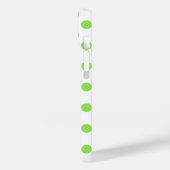 Coques Case-Mate iPhone Lime et pois blancs (Verso / Gauche)