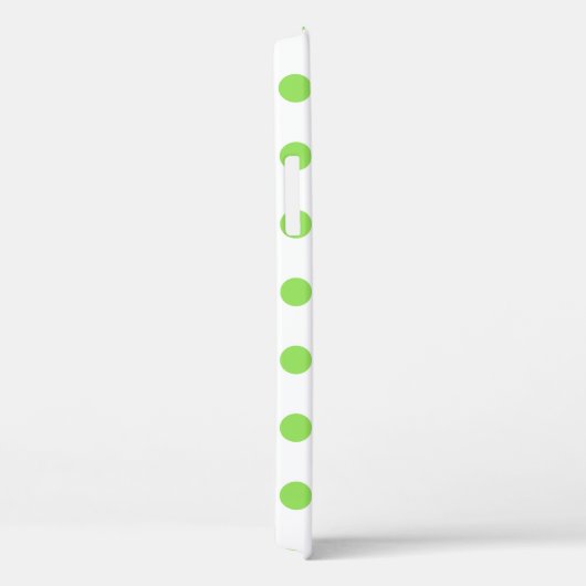 Coques Case-Mate iPhone Lime et pois blancs (Verso / Droite)