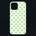 Coques Pour iPhone Lime et pois blancs<br><div class="desc">Lime et pois blancs</div>