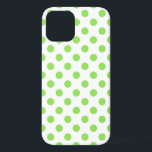 Coques Pour iPhone Lime et pois blancs<br><div class="desc">Lime et pois blancs</div>
