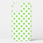 Coques Case-Mate iPhone Lime et pois blancs (Verso)