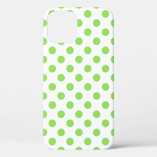 Coques Case-Mate iPhone Lime et pois blancs (Verso)