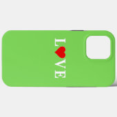 Coques Case-Mate iPhone Lime Green LOVE Moderne (Verso (horizontal))