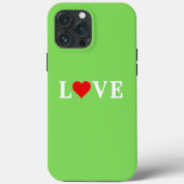 Coques Case-Mate iPhone Lime Green LOVE Moderne (Verso)