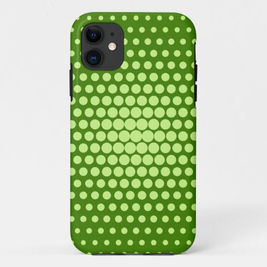 Coques Case-Mate iPhone Lime Green Pois (Dos)