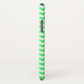 Coques Case-Mate iPhone Lime Green Zig Zag Chevron (Dos/Droite)