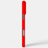 Coques Case-Mate iPhone Lime jaune 3D Azure Nom | Drôle Rouge brillant (Verso / Droite)
