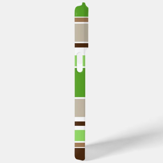 Coques Case-Mate iPhone Lime personnalisé Vert foncé Beige Brown Blancs (Verso / Droite)