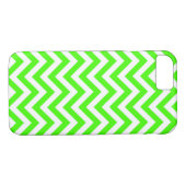 Coques Case-Mate iPhone Lime Vert Blanc Grand Chevron ZigZag Motif (Dos (Horizontal))
