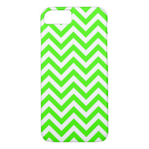 Etui iPhone Case-Mate Lime Vert Blanc Grand Chevron ZigZag Motif