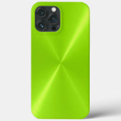 Coques Case-Mate iPhone Lime Vert brillant acier inoxydable métal (Verso)