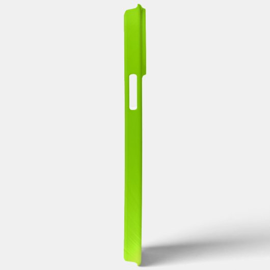 Coques Case-Mate iPhone Lime Vert brillant acier inoxydable métal (Verso / Droite)