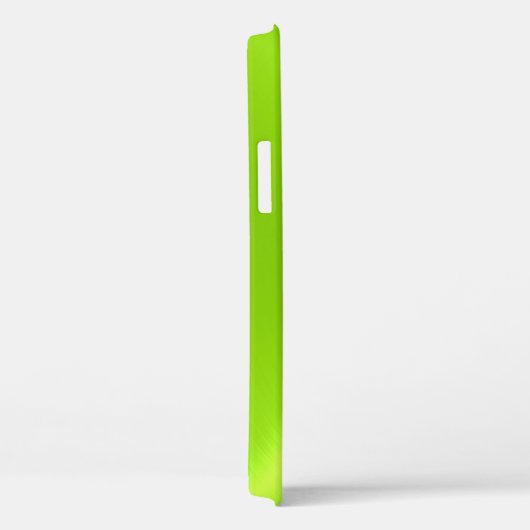 Coques Case-Mate iPhone Lime Vert brillant acier inoxydable métal (Verso / Droite)