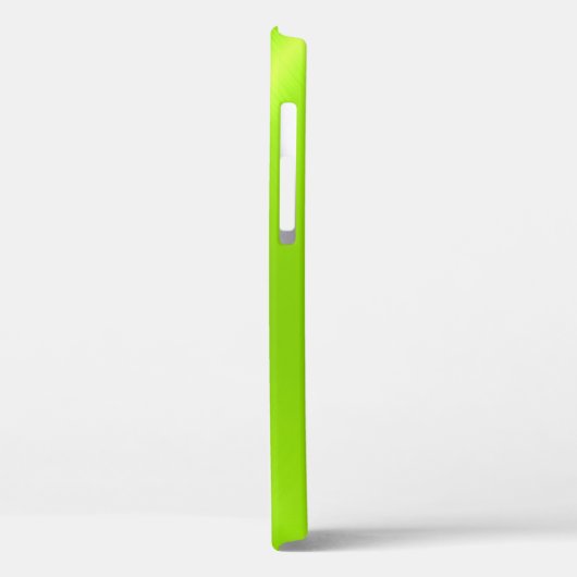 Coques Case-Mate iPhone Lime Vert brillant acier inoxydable métal (Verso / Gauche)