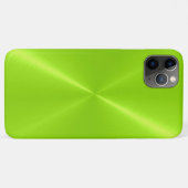 Coques Case-Mate iPhone Lime Vert brillant acier inoxydable métal (Dos (Horizontal))
