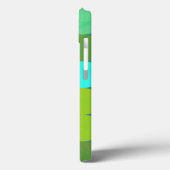 Coques Case-Mate iPhone Lime Vert Turquoise Turquoise & Rust Cercles Monog (Verso / Gauche)