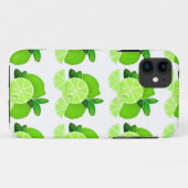 Coques Case-Mate iPhone Limites | tranches de chaux | motif d'agrumes enso (Dos (Horizontal))