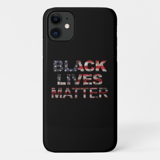 Coques Case-Mate iPhone L'importance des vies noires| Drapeau américain (Dos)