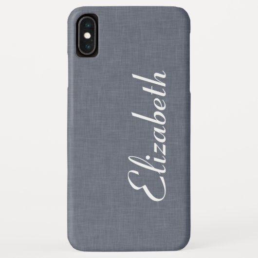 Coques Case-Mate iPhone Lin gris bleu moderne (Dos)