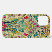 Coques Case-Mate iPhone L'Inde paisley motif, frontière décorative. (Verso (horizontal))